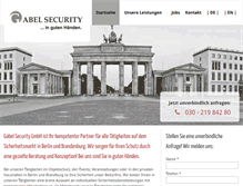 Tablet Screenshot of gabel-security.de